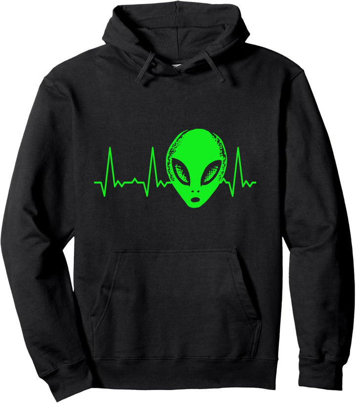 Herzschlag Alien Pullover Hoodie