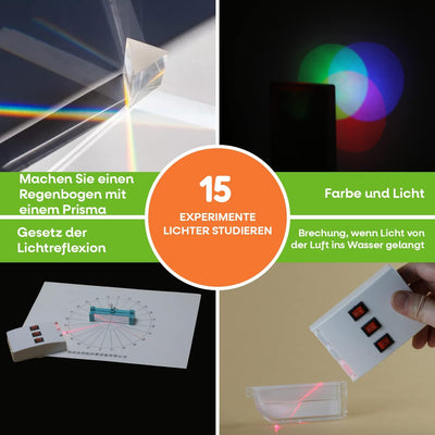 Teenii Optics Science Kit sur l'expérience lumineuse Pour Les Enfants, STEM Physics Lab Set Étudiant