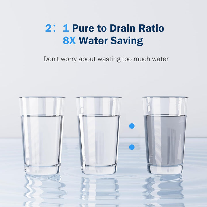 Frizzlife RO Umkehrosmose-Wasserfiltrationssystem - 600 GPD schnellen Fluss unter Waschbecken RO Was