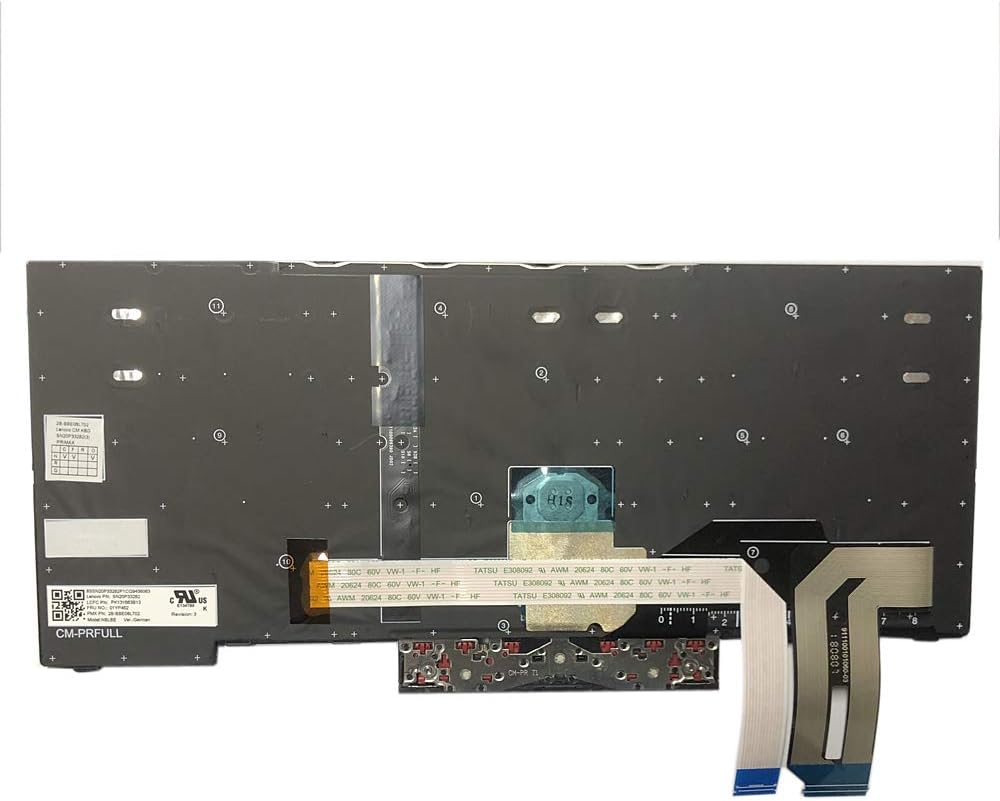 Gintai Ersatztaste Tastatur Deutsch Keyboard QWERTZ Backlit für Lenovo Thinkpad L380 L390 E480 L480
