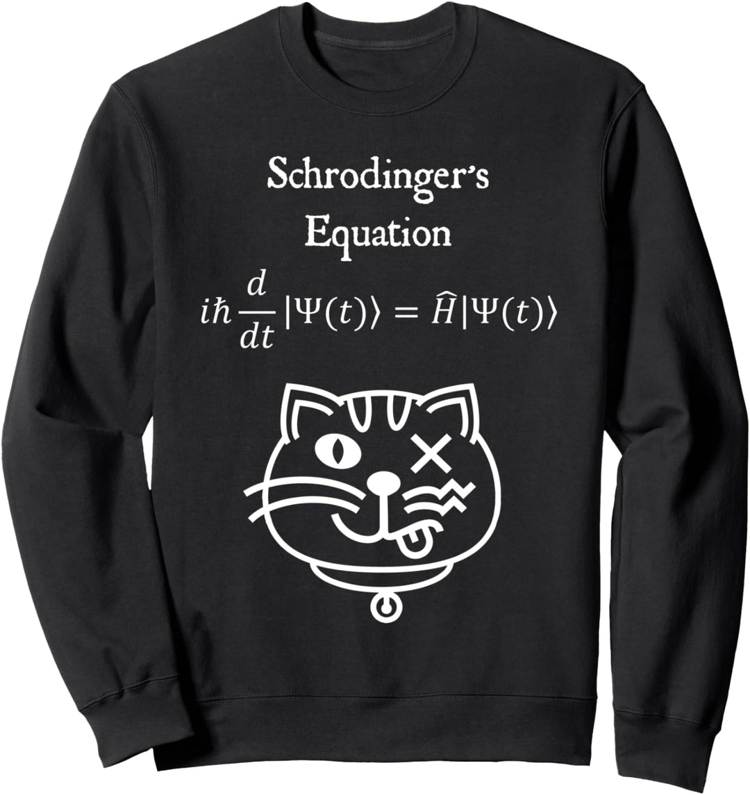 Nerdy Schrodinger's Equation Cat Physics Mathematiklehrer Geek Sweatshirt