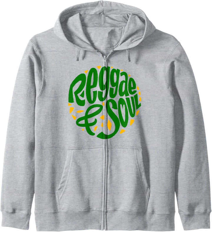 "Reggae & Soul" Jamaican Flag Rasta Reggae Roots Clothing Kapuzenjacke