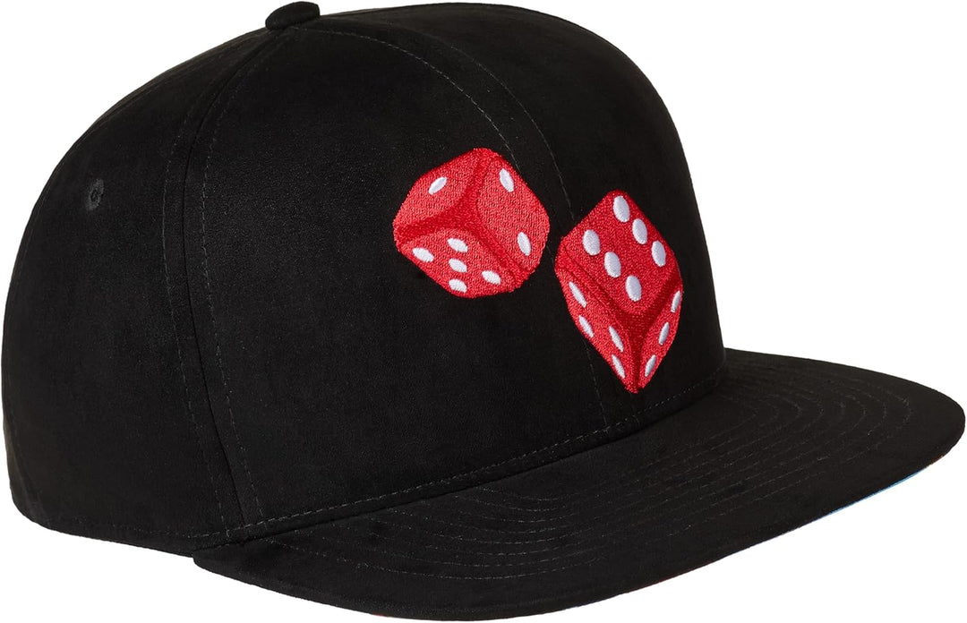 Cadency® Snapback Cap Las Vegas Craps, Damen und Herren Schwarz, Unisex, Grössenverstellbar
