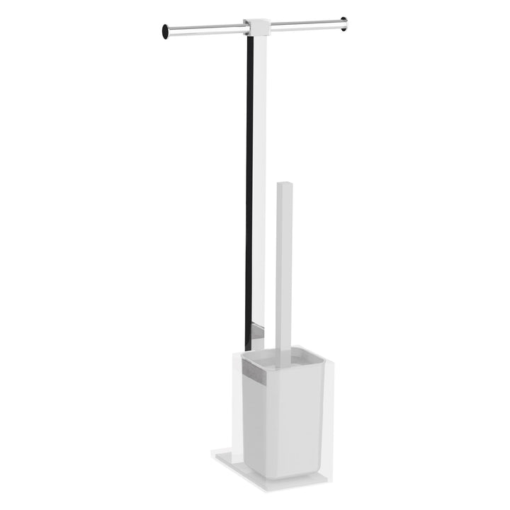 Gedy - ENSEMBLE PORTE PAPIER & BALAI BLANC RAINBOW - Gedy - G-RA320200000