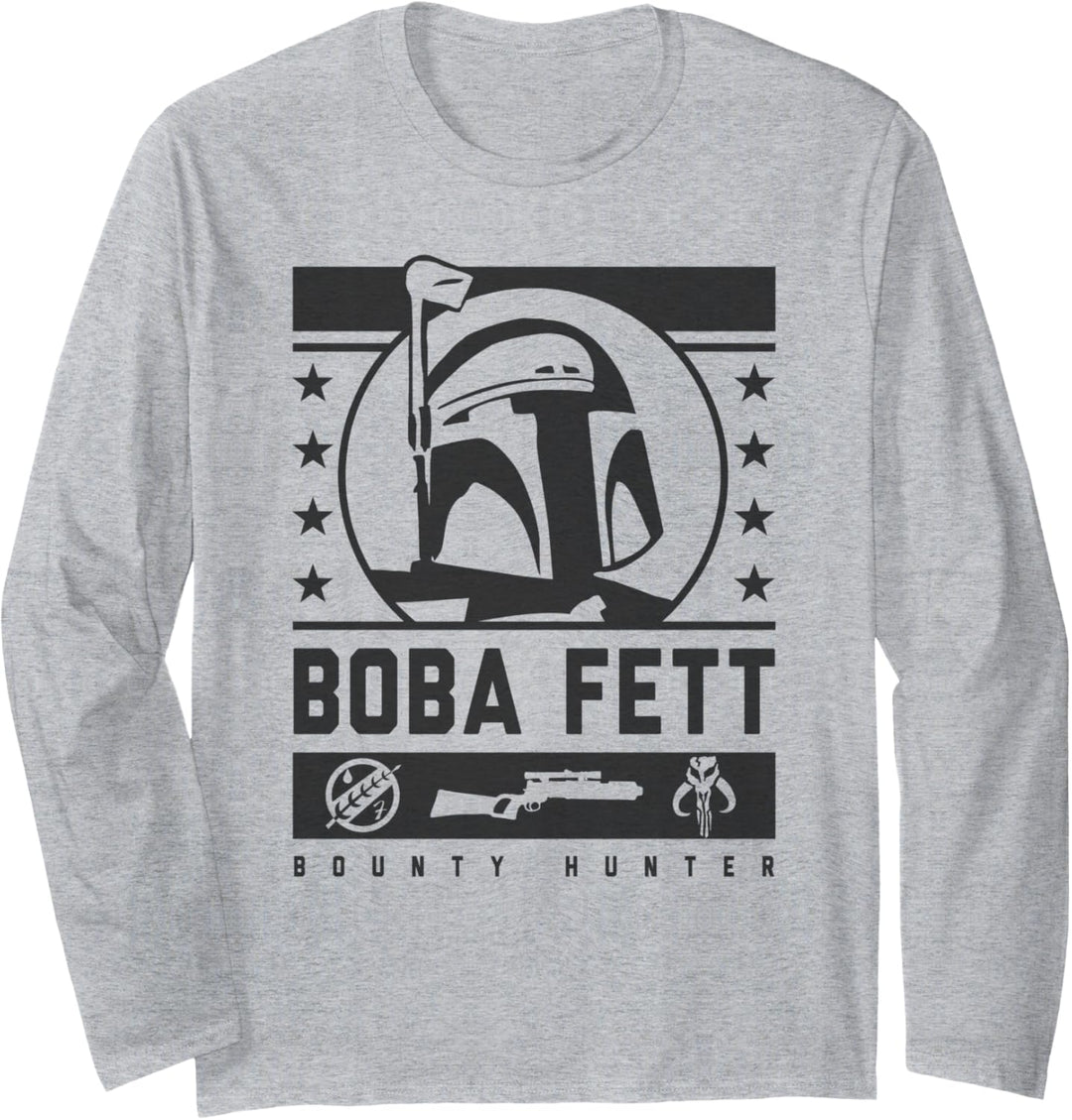 Star Wars Boba Fett Streetwear Propaganda Poster Langarmshirt