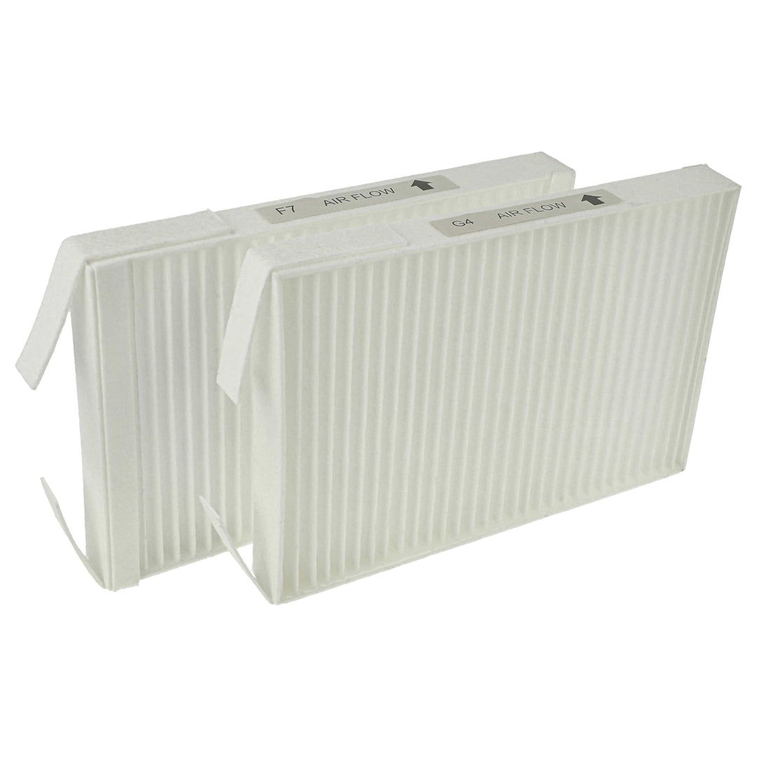 vhbw Filterset kompatibel mit Zehnder ComfoSpot 50 Lüftungsgerät - Luftfilter G4 / F7 (2 Stück), 18