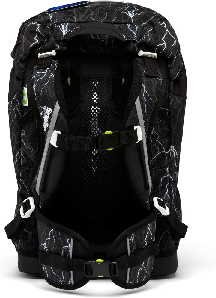 ergobag Prime Super ReflectBear Rucksack für Jugendliche, Unisex, mehrfarbig (mehrfarbig), Einheitsg