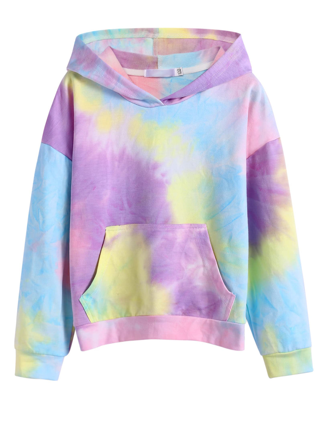 Arshiner Mädchen Hoodie Batik Kinder Pullover Freizeit Mode Sweatshirt mit Kapuze Herbst Winter Lang