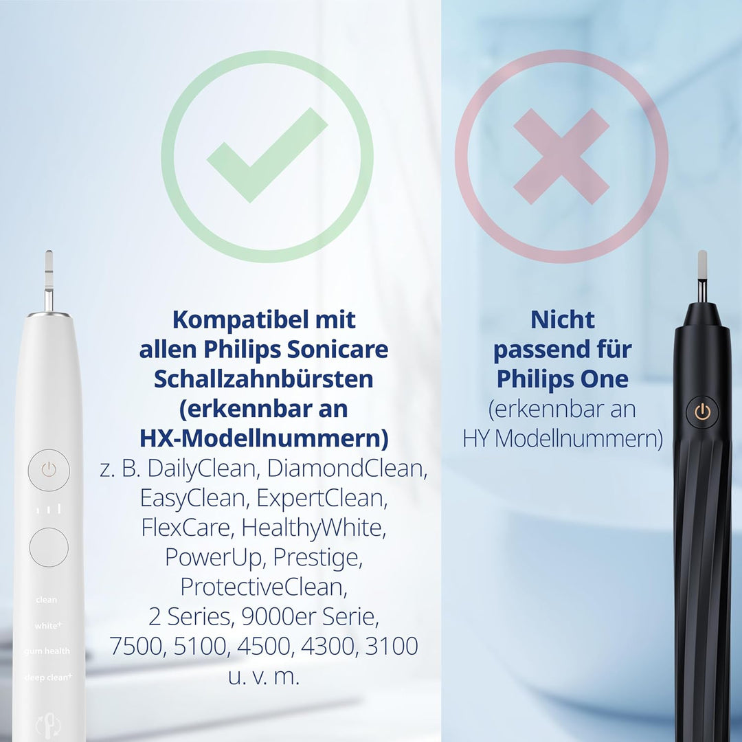 8er demirdental Ersatzbürsten passend für Philips Sonicare, Mini Extra Soft Aufsätze & Aufsteckbürst
