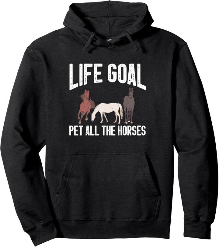 Reitpony, Pferdebesitzer, Rettungstor, Haustier, All The Horses Pullover Hoodie