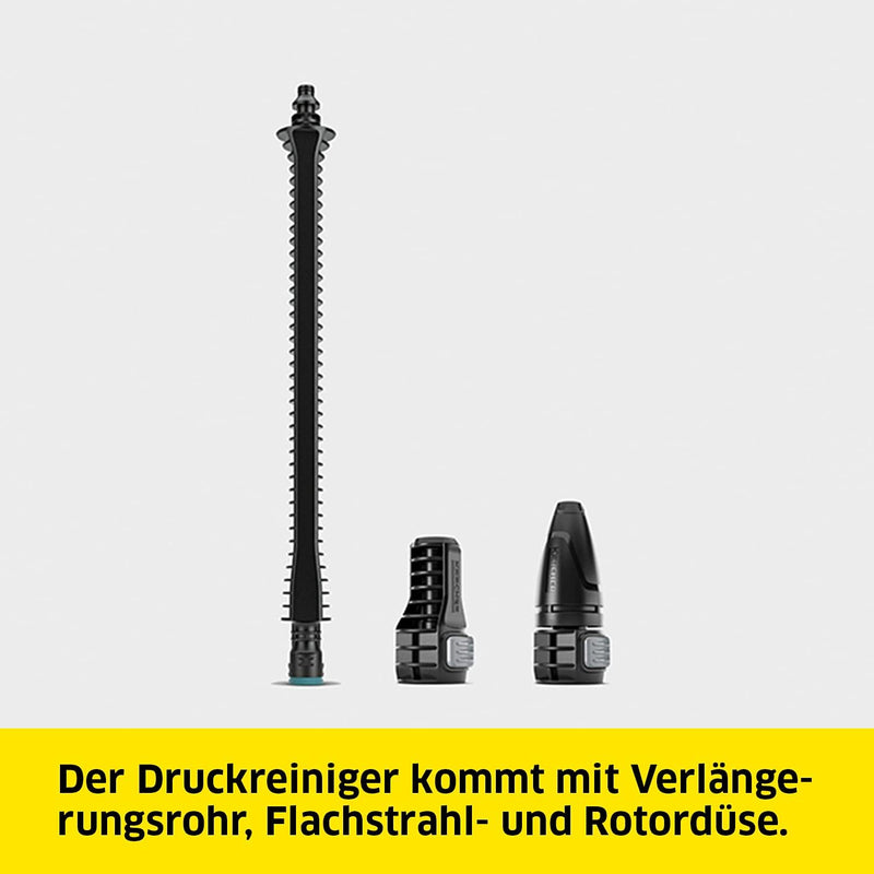 Kärcher 18 V Akku-Druckreiniger KHB 6 Battery, Druck: 24 bar, Flachstrahldüse, Rotordüse, Quick Conn