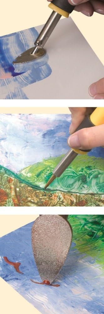 Pebaro 0279 Geschenkset Encaustic inkl. Kolben, Minibügeleisen, Schreibspitze, Messingbürste, 7 Wach