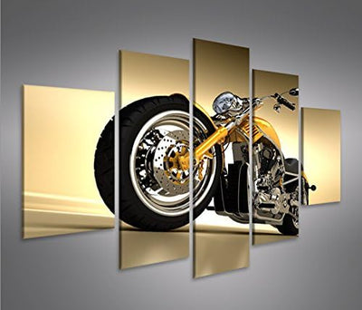 islandburner Bild Bilder auf Leinwand Chopper Motorrad Fat Boy MF XXL Poster Leinwandbild Wandbild D