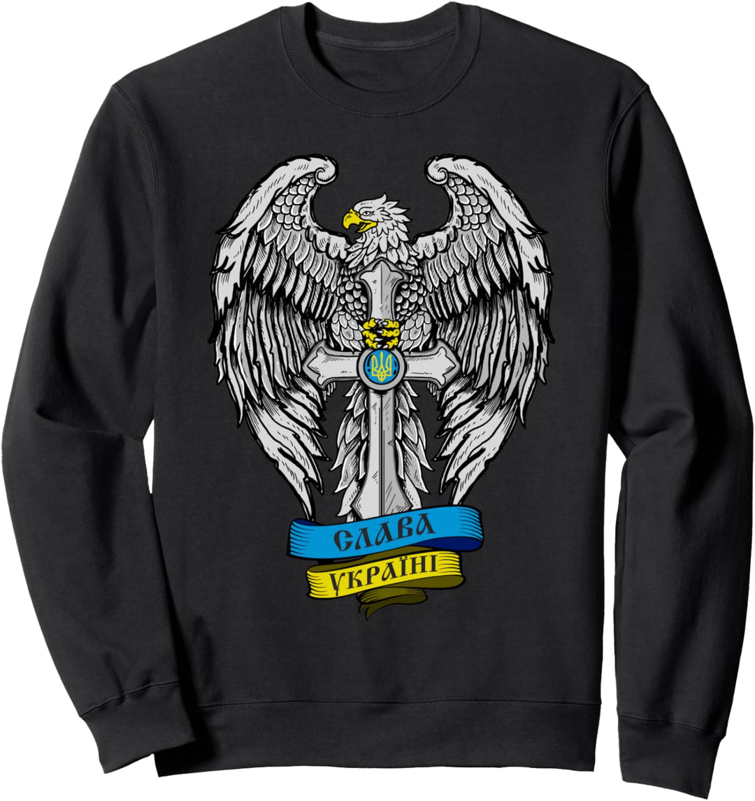 Ukraine geboren in - Slava Ukraini stolze Ukrainische Flagge Sweatshirt