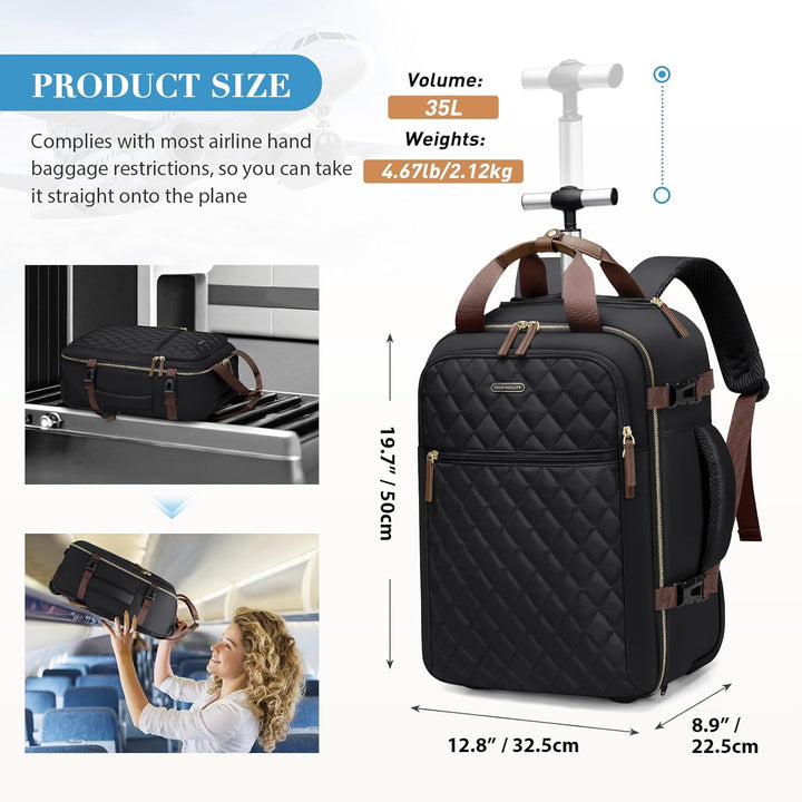 Extra Grosser Rucksack Damen 33L Wasserdicht 17 Zoll Laptoptasche Arbeit Laptop Anti Diebstahl Busin