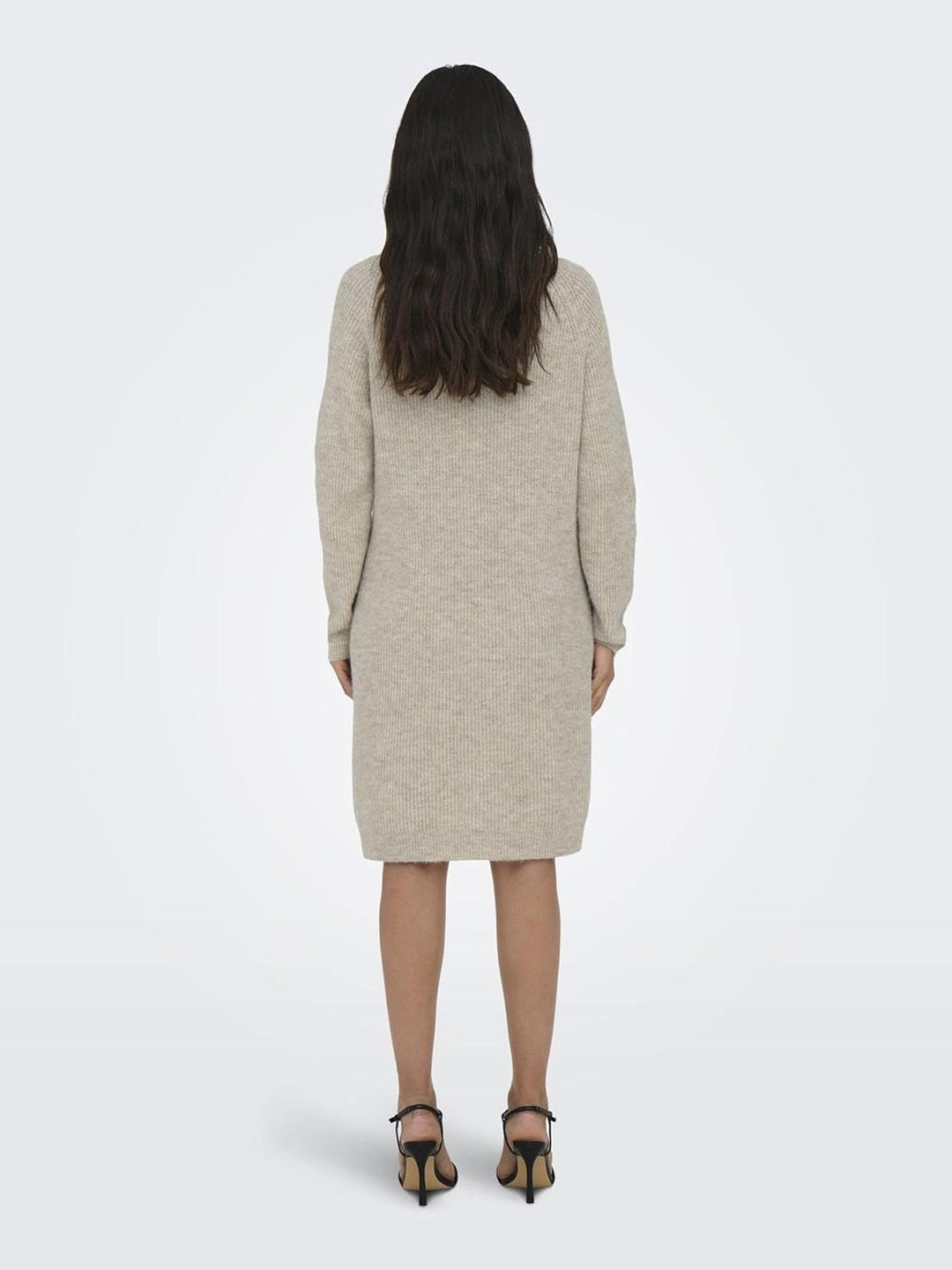 ONLY Female Strickpullover Hoch geschlossen Pullover M Pumice Stone, M Pumice Stone