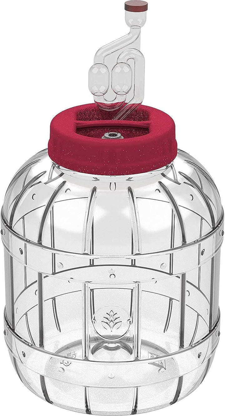 lilawelt24 2 x8 L Gärbehälter aus Kunstoff Gärbehälter mit Gäraufsatz, für Wein, Bier, Maische Weck,