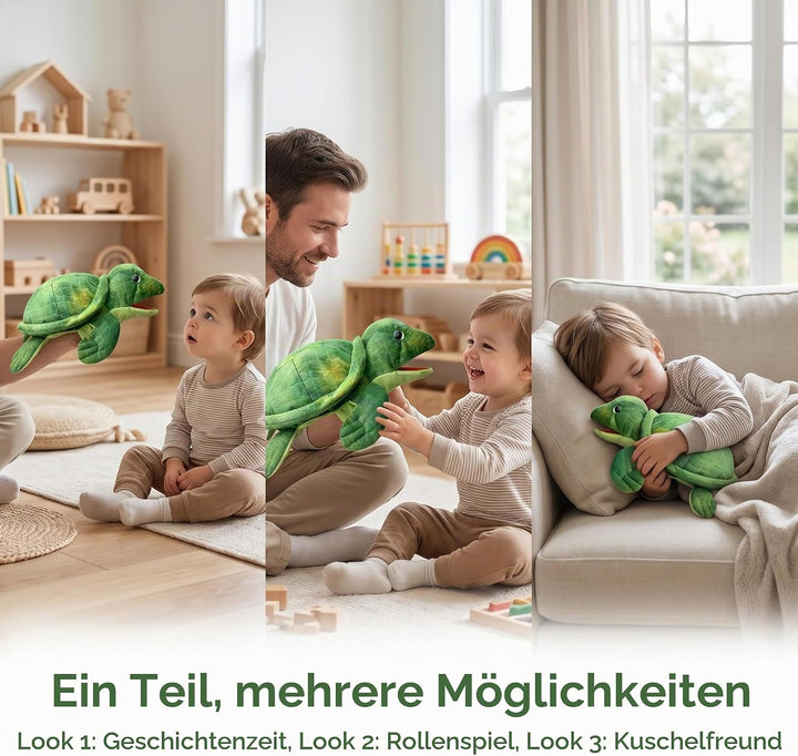 Meerestier-Handpuppen für Kinder, Kleinkinder umfassen Haie, Wale usw. mit beweglichen offenen Münde