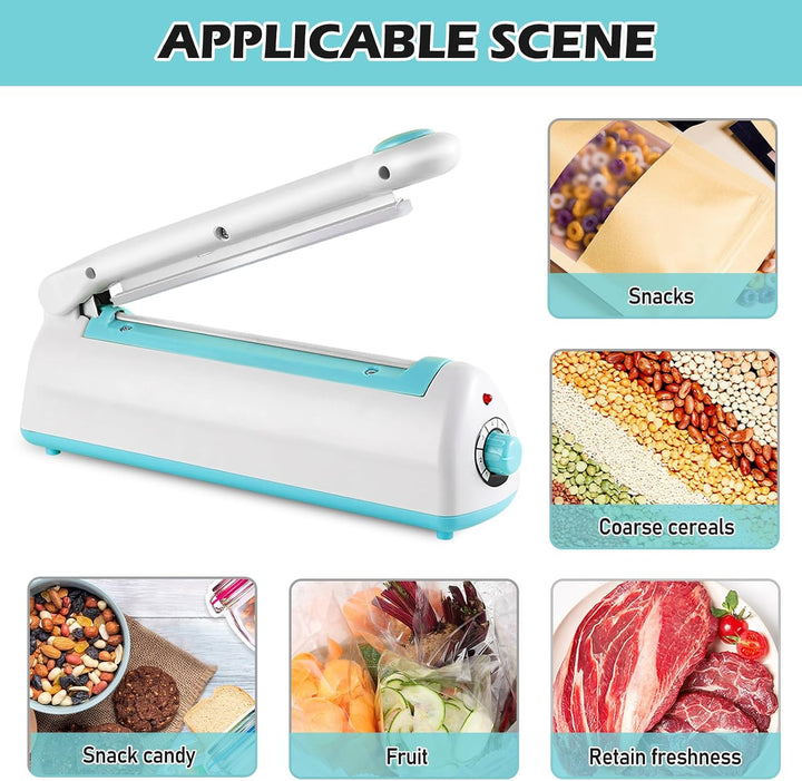Heisssiegelgerät Folienschweissgerät 300mm, Folienschweissgerät, Impulse Heat Bag Sealer, Versiegelu