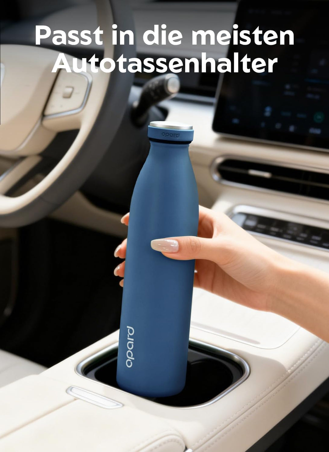 Opard Grip Thermosflasche 750ml, 36h Kalt & 12h Heiss Trinkflasche Edelstahl, Trinkflasche Kohlensäu