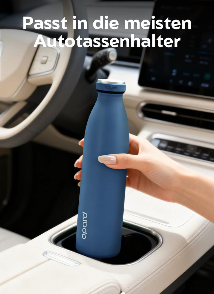 Opard Grip Thermosflasche 750ml, 36h Kalt & 12h Heiss Trinkflasche Edelstahl, Trinkflasche Kohlensäu