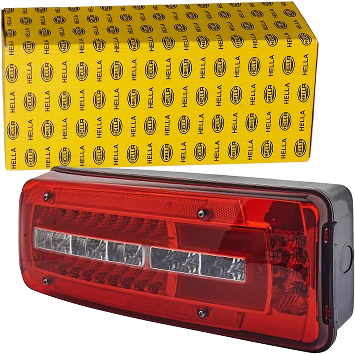 HELLA 2VD 012 381-351 Heckleuchte - Truck Full LED - LED - 24V links links DIN Stecker hinten, links