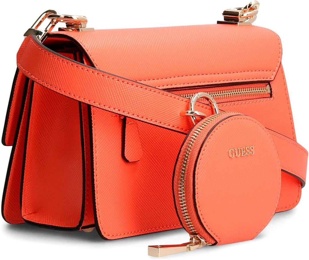 GUESS Alexie Aviana Crossbody Flap Coral