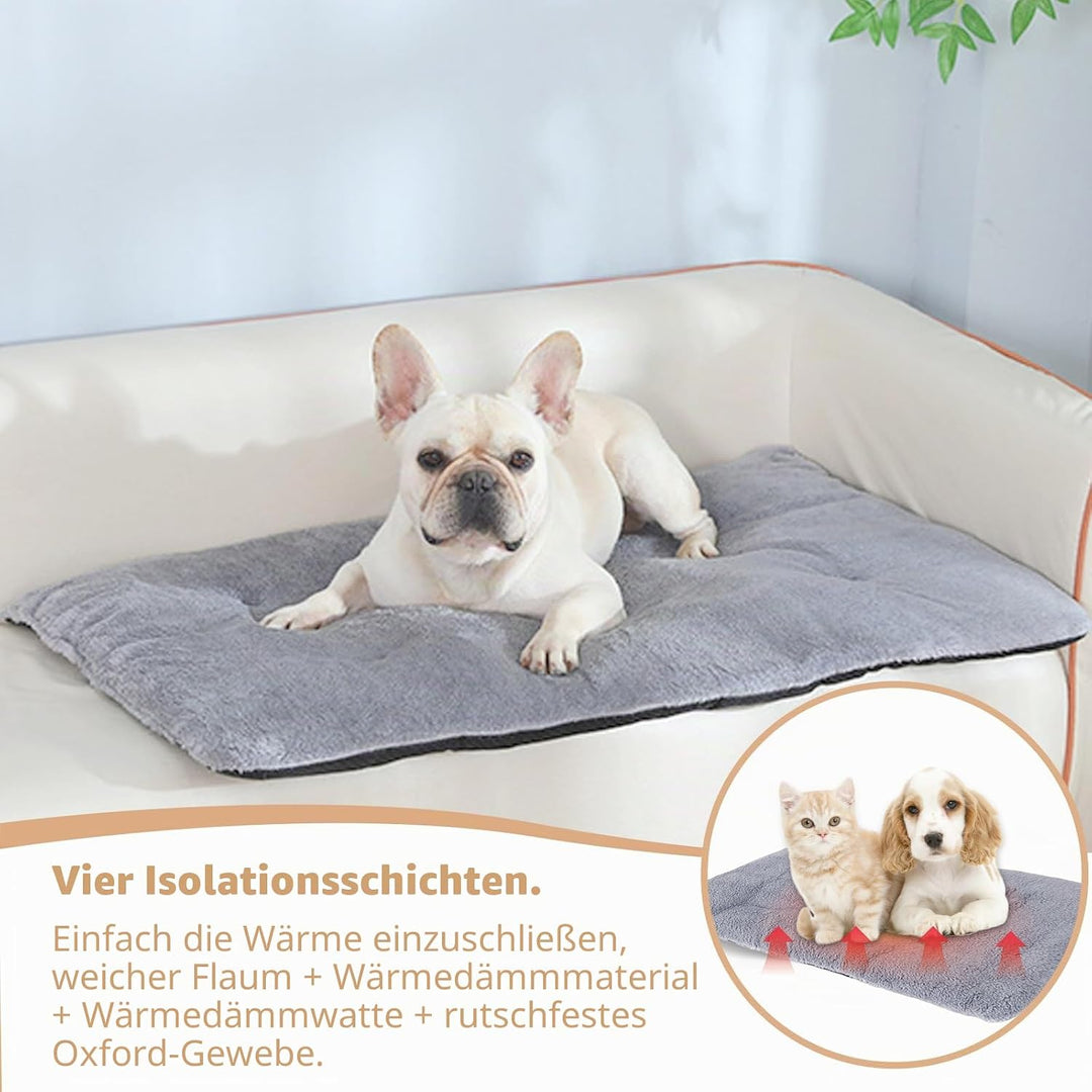 Selbstheizende Katzendecke: 70 x 45cm Selbstheizende Decke Katze, Flauschig und Weich Wärmedecke Kat