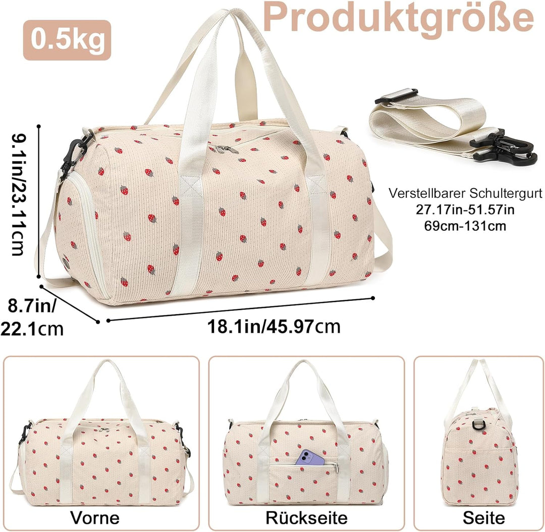 Sporttasche Kinder Schwimmtasche Jungen Damen mit Schuhfach und Nassfach Badetasche Teenager Kleine
