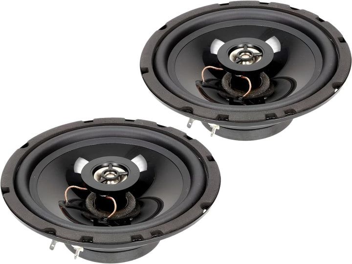 Sound Way Lautsprecher Auto 16,5 cm und Lautsprecherringe Adapter Halterungen Kabel passend kompatib