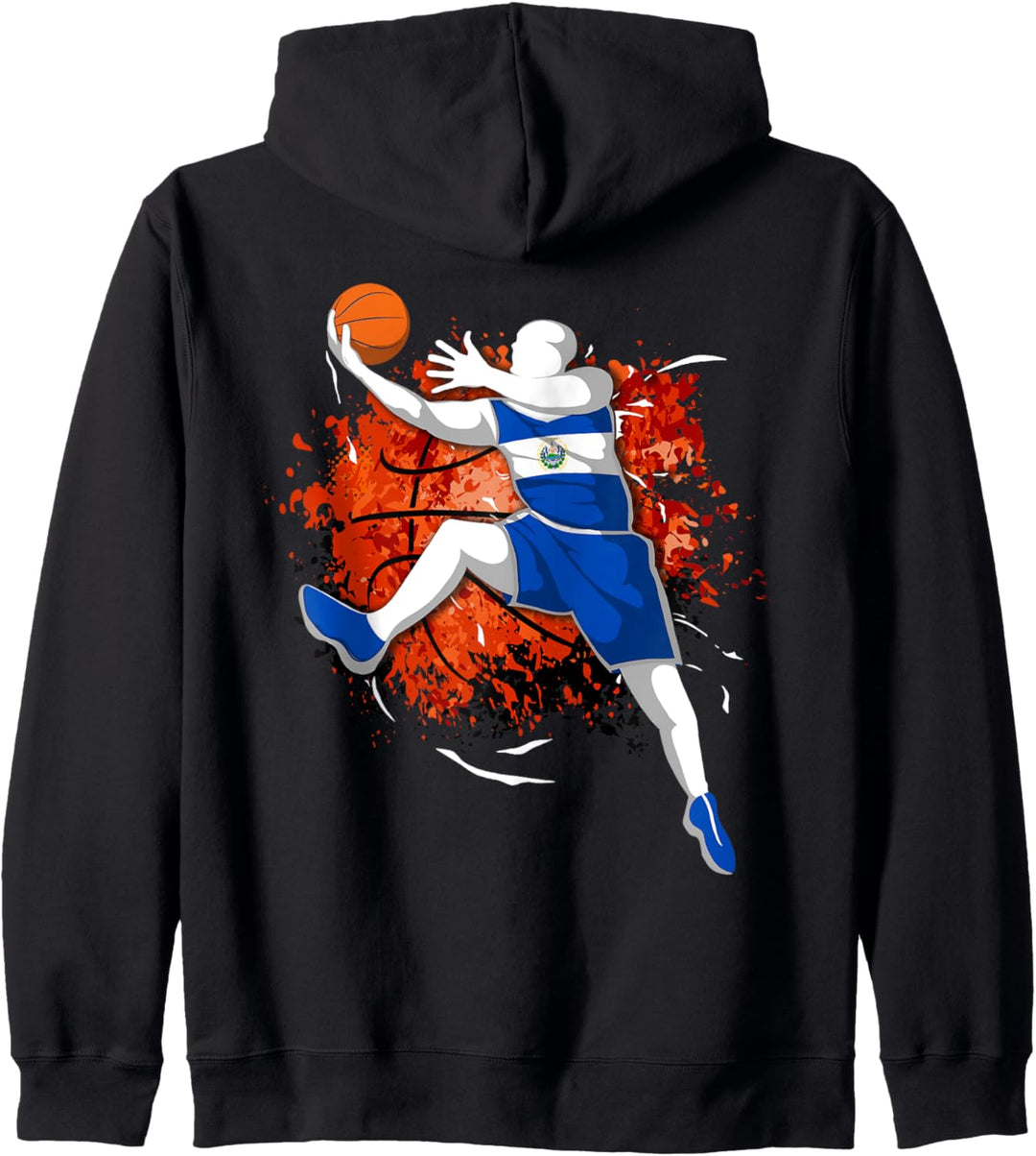 El Salvador Basketball Salvadorianische Nationalflagge Sport Kapuzenjacke