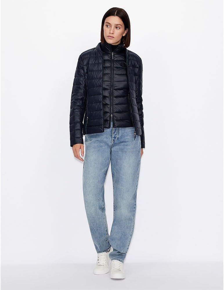 Armani Exchange Damen Down Vest M Blau, M Blau