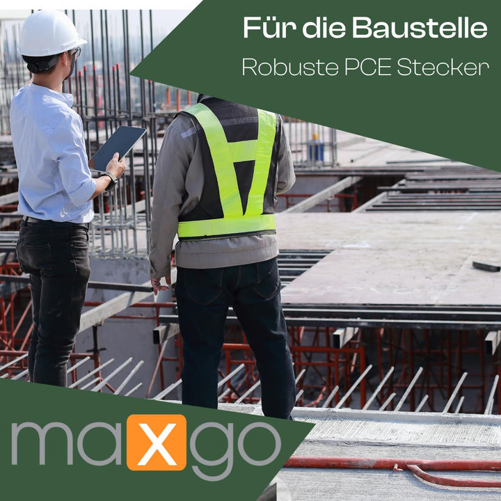 CEE Verlängerungskabel Starkstromkabel 63A 400V Gummileitung H07RN-F 5g16 mm² IP44 aussen 10m 5G16;