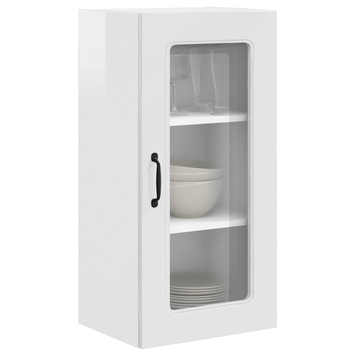 vidaXL Geschirrspülerfront Kalmar Hochglanz Weiss 40 x 31 x 80 cm, Eleganter moderner Küchenregal, g
