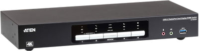 Aten CS1944DP 4-Port USB 3.0 KVM-Switch, 4K DP Schwarz