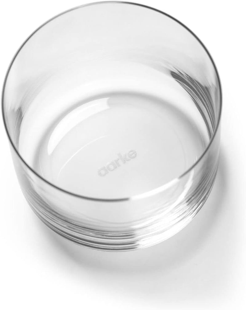 AARKE Nesting Glasses, Kristallglas 4 x 290 ml, Spülmaschinenfest Stapelbare Gläser, Stapelbare Gläs