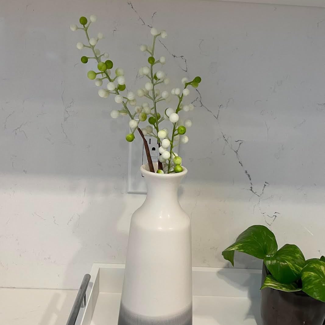 Künstliche Beeren, künstliche Beeren, Burgunderbeere, (20 Stück, je 30,5 cm), künstliche Beeren Stie