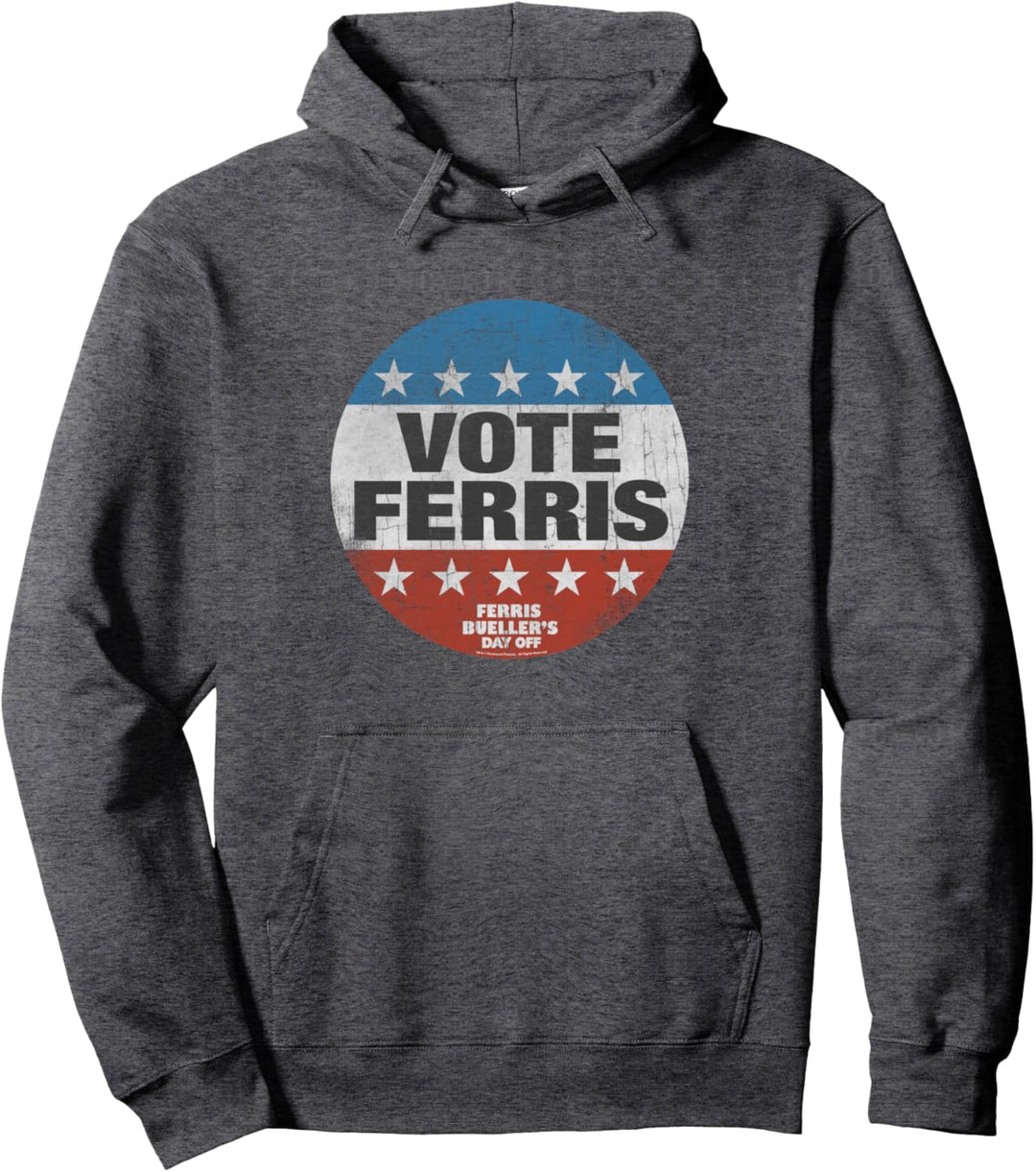 Ferris Bueller's Day Off Vote For Ferris Button Pullover Hoodie