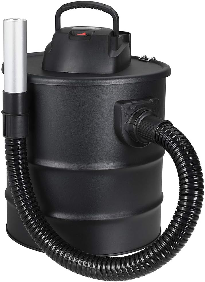 BAKAJI 2in1 Aschesauger 1200W Kaminsauger für Kamin - 20L Volumen - Saug- und Blasfunktion mit Hepaf