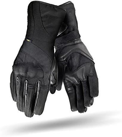 Shima UNICA WP Frauen Damen Motorradhandschuhe Leder Touring Membran Wasserdicht ( XS-L, Schwarz), L