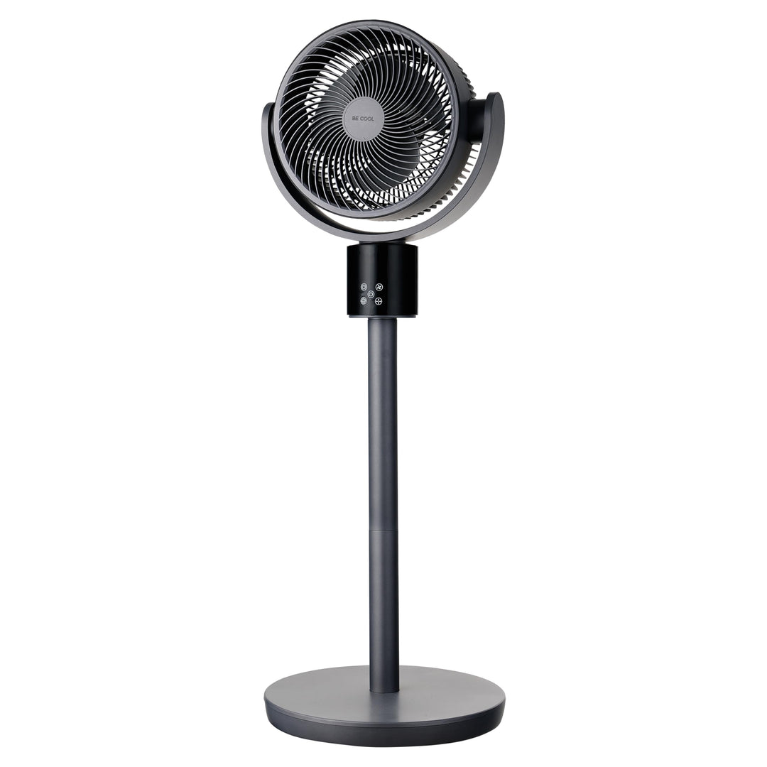 Be Cool Digitaler Stand- und Tischventilator 26cm – DC Inverter Motor, 50 Watt, 12 Stufen, 3 Windmod