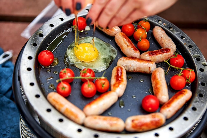 Cobb Pfanne (Edelstahl-Pfanne mit Alu-Boden für den Grill; ideal für Gebäck, Spiegeleier, Omlett und