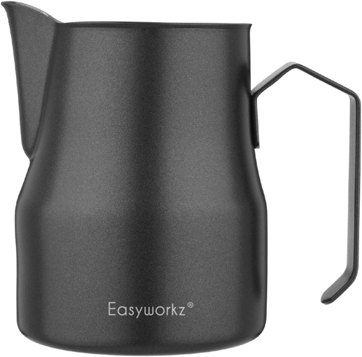 Easyworkz Milchaufschäumkrug aus Edelstahl 350ml Espresso Dampfkrug Milchkännchen Kaffee Schaumkrug
