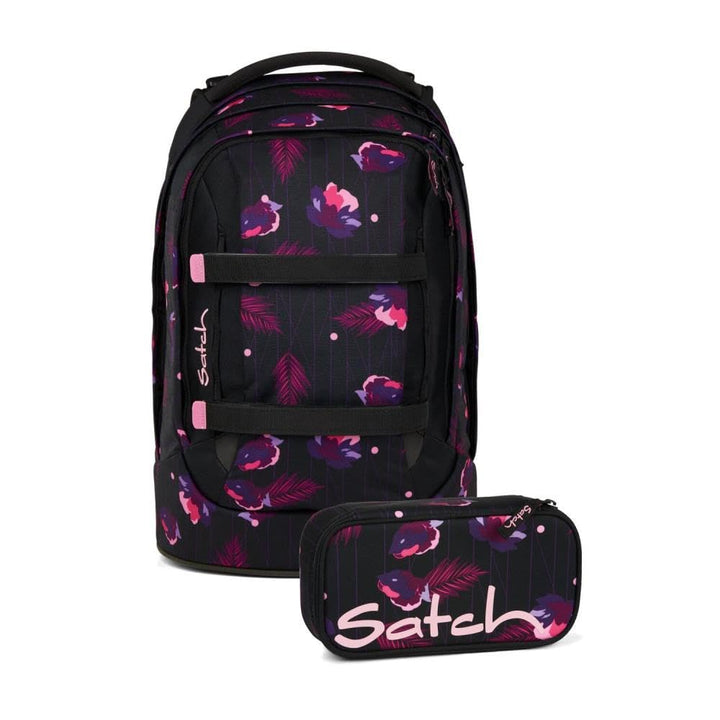 Satch pack Schulrucksack Set 2tlg. inkl. Schlamperbox (Mystic Nights), Mystic Nights