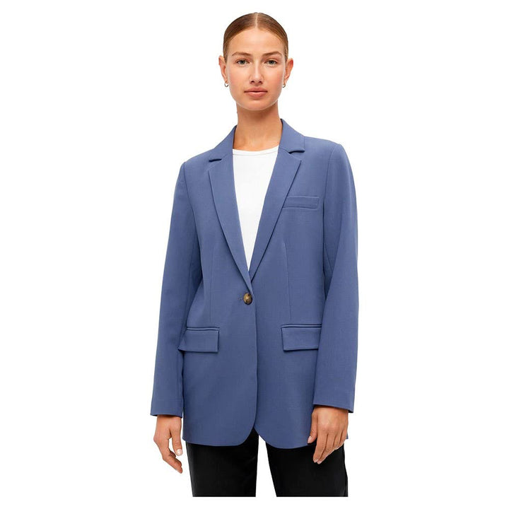 Object Damen Objsigrid L/S Blazer Noos Blazer 34 Blue Indigo, 34 Blue Indigo