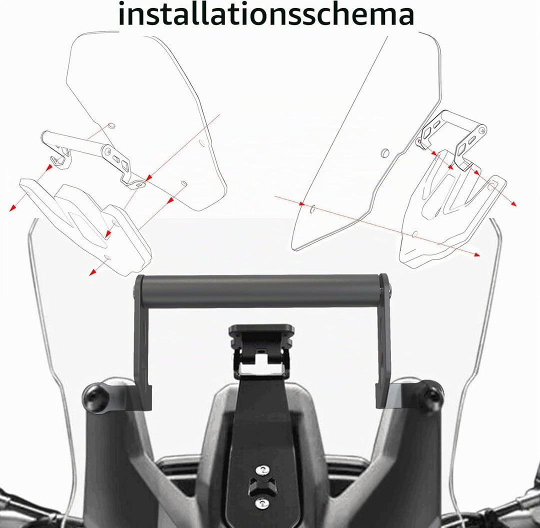 Navi Halterung für Motorrad Multistrada 1200/1260/950/V2 Frontlenker/Mittelhalter