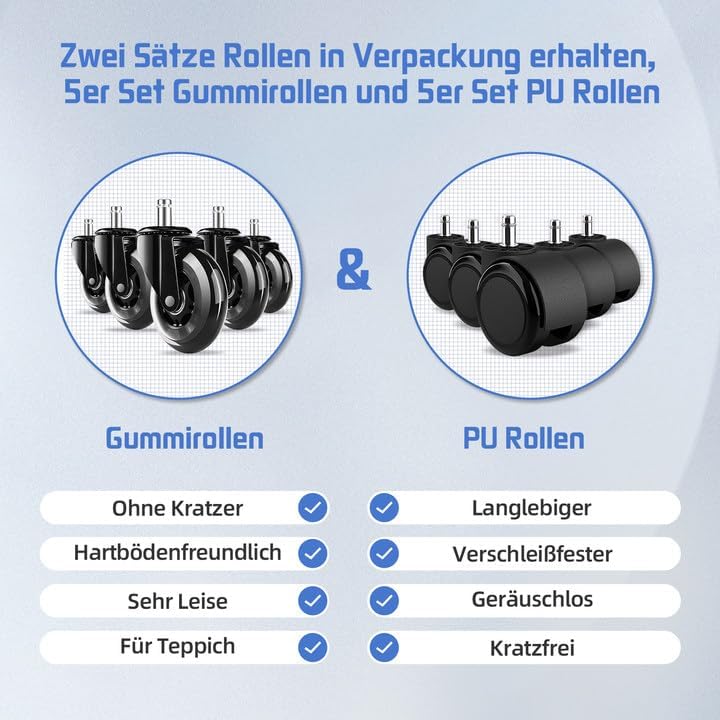 Hinonde Bürostuhl,Schreibtischstuhl mit Hochklappbare Armlehnen und Wippfunktion,Drehstuhl,Höhenvers