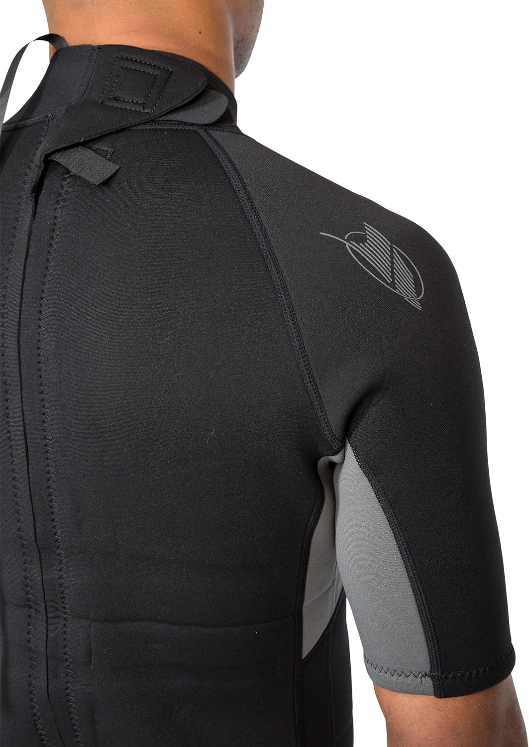 Trespass Men's Scuba Short Neoprene Wetsuit with Zip S Schwarz, S Schwarz