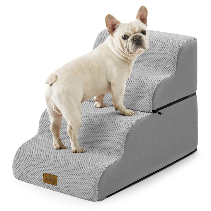 Breiter Hundetreppe für Kleine Hunde 50 cm, Hunderampe für Sofa, Hundetreppe Bett,Katzentreppe für A