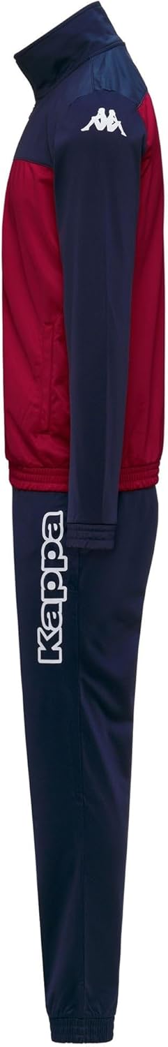 Kappa Herren Alfon Trainingsanzug , Granata, Rot/Marineblau , XL